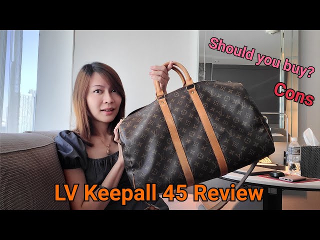 Louis Vuitton Keepall Bandouliere .45 Bag Damier Ebene Review (@xo