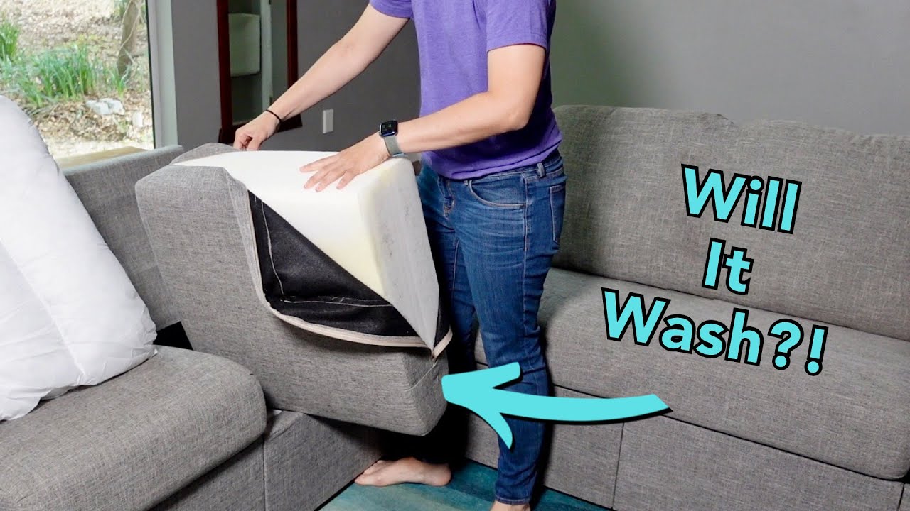 How do I go about cleaning my couch? Can I just remove the stuffing, throw  the cover in the washer, air dry, then put the stuffing back in? :  r/CleaningTips