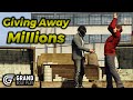 Giving Away Millions AGAIN to Random People in Grand RP!!!