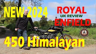 NEW 2024 ROYAL ENFIELD 450 Himalayan UK REVIEW