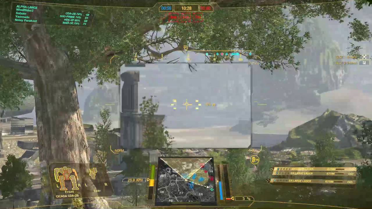 MechWarrior Online Cicada CDA 2B laser sniper 