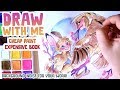 Cheap watercolour Expensive sketchbook DRAW WITH ME Ep 9