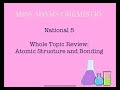 National 5 atomic structure and bonding whole topic review