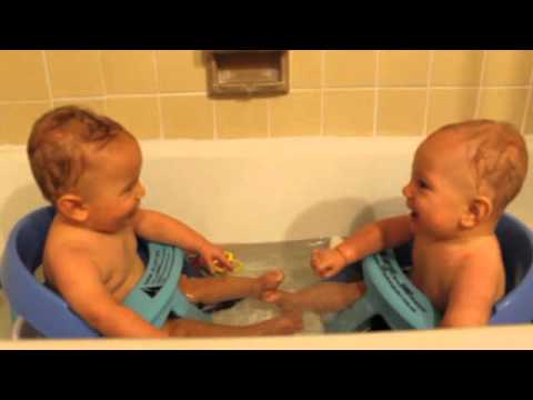 Twins Taking First Bath Together Youtube