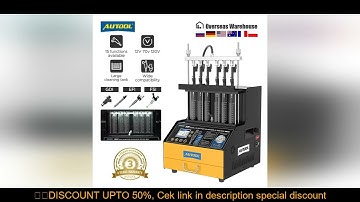 AUTOOL CT500 GDI EFI FEI Piezoelectric Fuel Injectors Cleaner & Tester Machine 6-Cylinder Fuel Injec