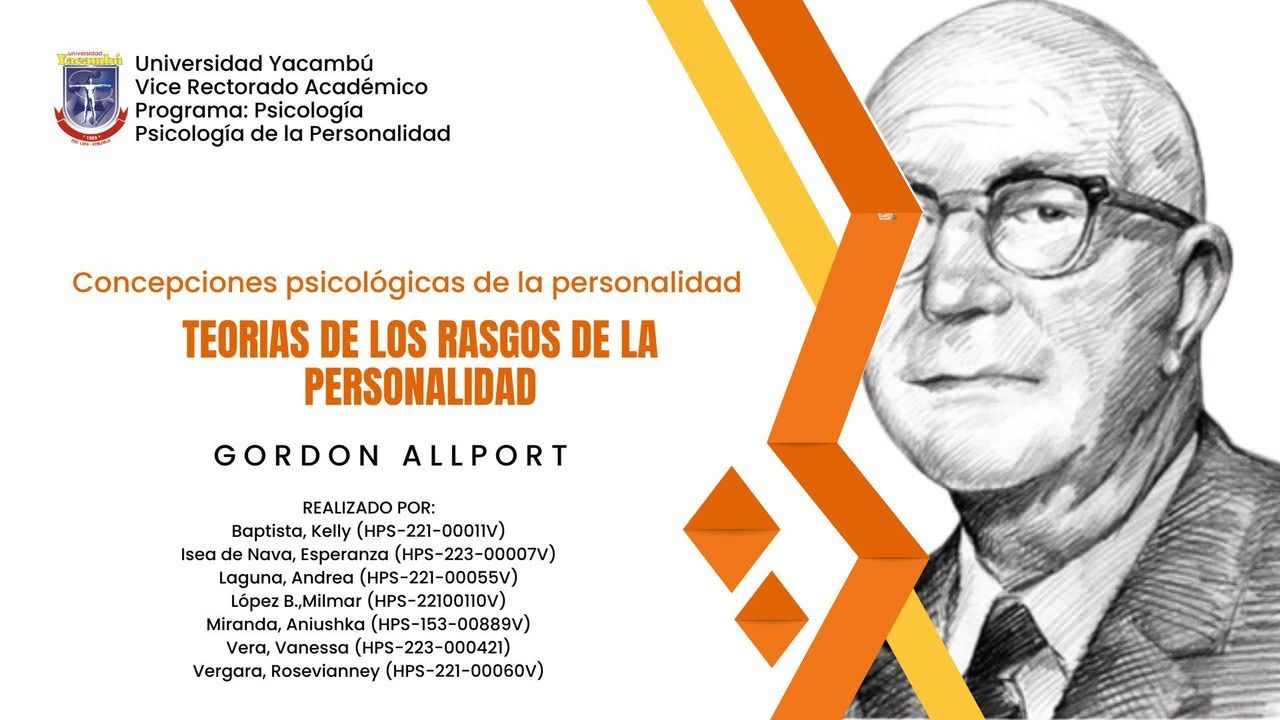 Concepciones psicológicas de la teoría de la personalidad de Gordon