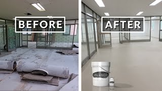 [플랙스코] 사옥 리모델링 - 라텍스 콘크리트로 트랜디하고 간단하게! Building Interior DIY Remodeling using Latex concrete PLAXCO