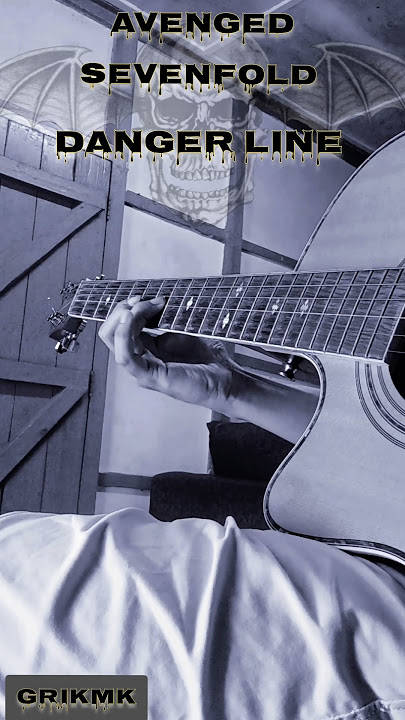 AVENGED SEVENFOLD Danger line solo acoustic #guitarchords #guitar #cover