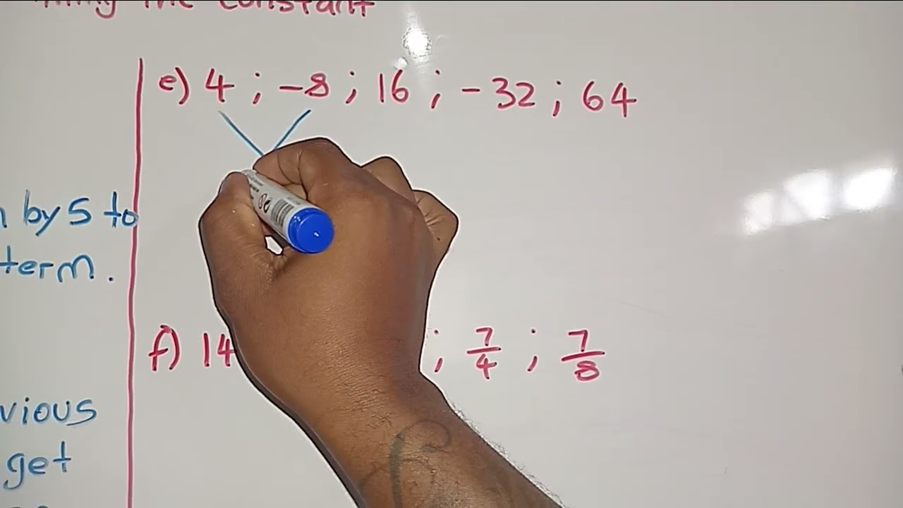 Geometric Sequences Practice - Grade 08 Mathematics
