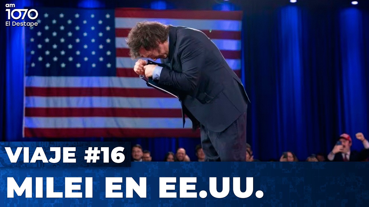 ¡NO PUEDE PARAR! Javier Milei OTRA VEZ viaja a Estados Unidos con una troupe de Gobernadores aliados