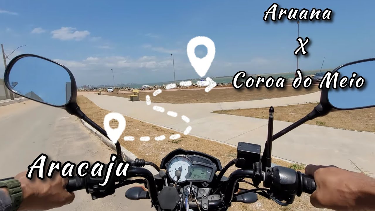 Aracaju SE -  Da Praia de Aruana até o Bairro Coroa do Meio - Foz do Rio Sergipe 