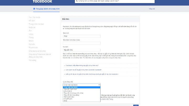 Hướng dẫn đổi tên facebook quá 5 lần