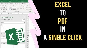 Create PDF from an Excel sheet using a Single Click (Macro for Generating PDFs from Excel sheets)