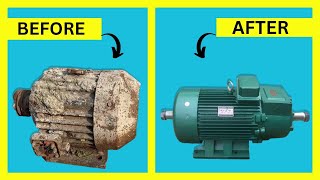 Restoration Of Old Motor pump  |  Repair Motor pump Rust Before And After Look | A TWENTY