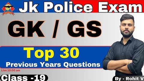 Jk police constable important questions 2024 ,  jkp mock test by Rohit verma