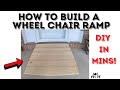 DYI How to Build a Wheel Chair Ramp that’s Removable (Complete Guide)