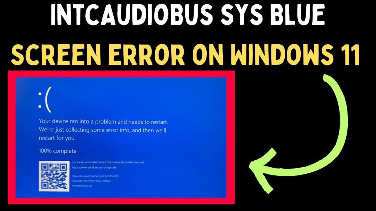 How to Fix IntcAudioBus.sys Blue Screen Error on Windows 11 - YouTube