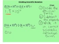 Scientific Notation: Multiplication and Division