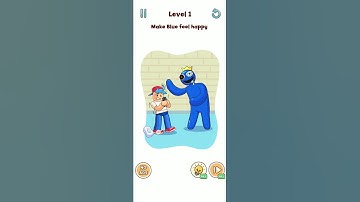 Rainbow Dop - Delete One Part Level 1  solution Gameplay