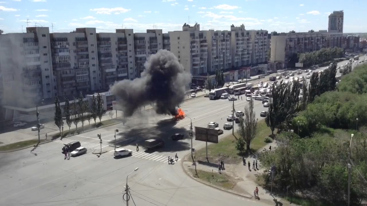 Взрыв машины в омске