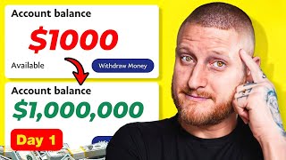 Turning $1000 Into $1 Million Dollars (Day 1)