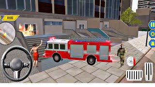 Rescue Fire Truck Simulator 3D - Emergency Firefighter Rescue Game - Android Gameplay #07 screenshot 3