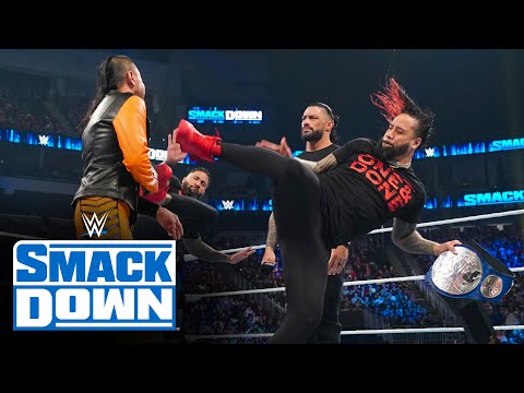 Reigns Orders The Usos to Unite Tag Team Titles and Excludes Nakamura: SmackDown, April 8, 2022 – WWE