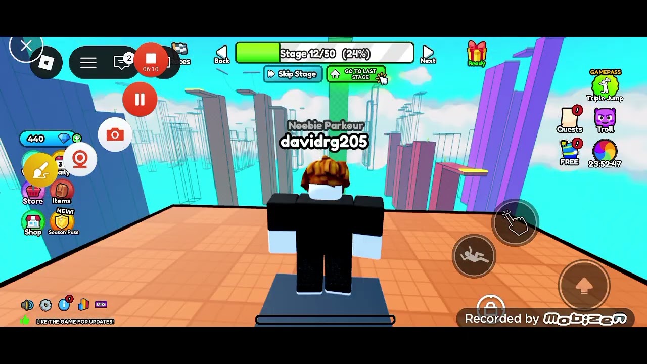 Am jucat un obby mucut pe nivele