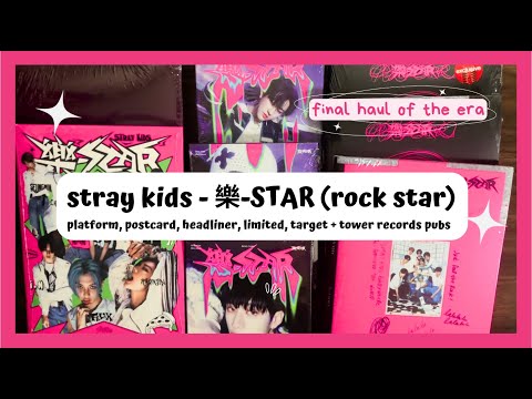 Stray Kids Rock-Star album Unboxing! Rock, Roll, Postcard and Limited  versions - Target exclusive! 