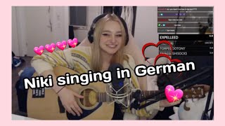 Video thumbnail of "Niki Nihachu singing in German (Instagram story)"