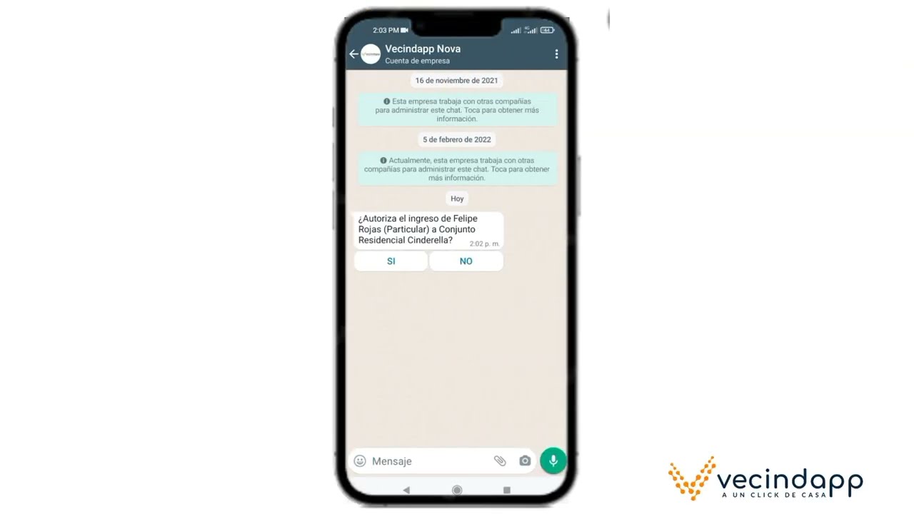 Vecindapp: Control de acceso visitantes Whatsapp y preautorizaciones