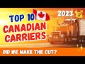 Top 10 Canadian Trucking Carriers in 2023