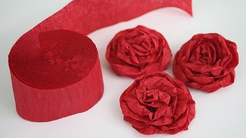How to Make Twisted Crepe Paper Roses