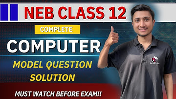 computer model question solution class 12 neb || computer science class 12 neb | Prabin sir