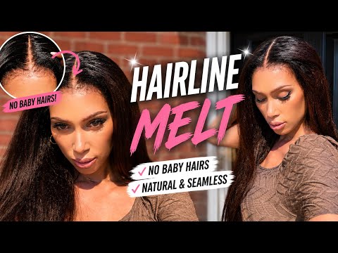 ✨How To HIDE Your Lace Edge PERFECTLY | Ashimary Chestnut Brown Kinky Straight Wig