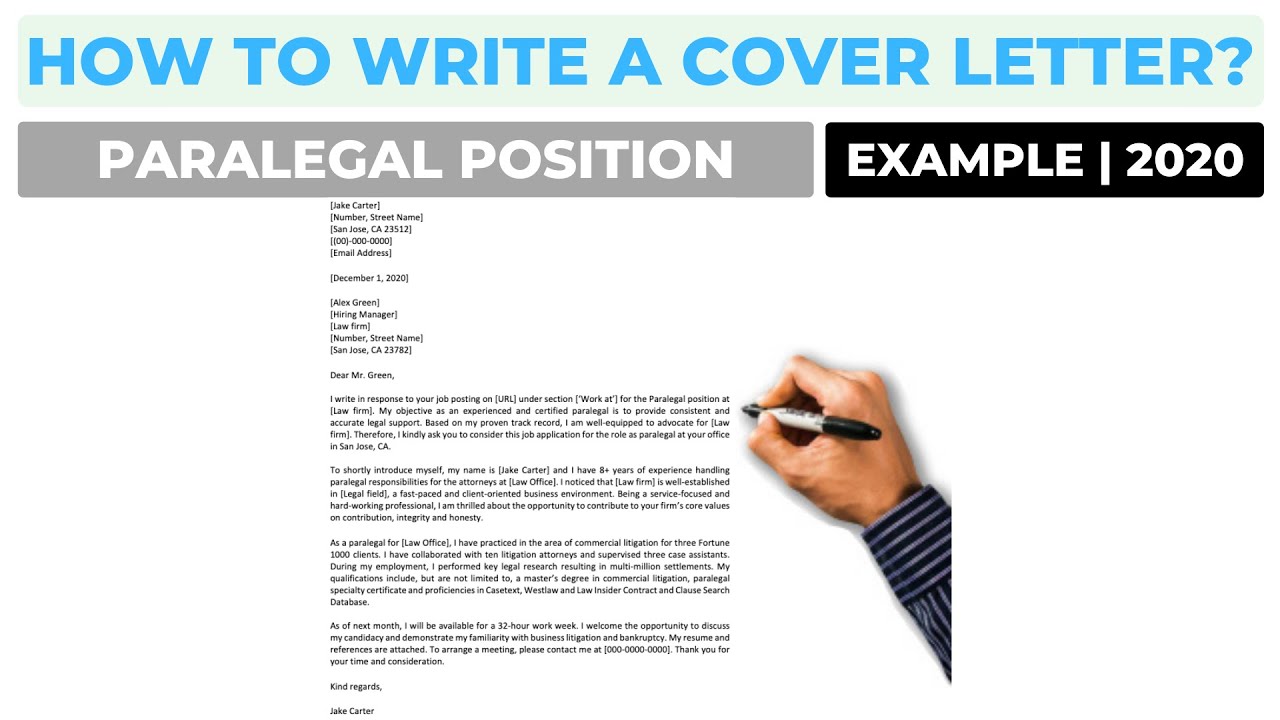 cover letter for paralegal position