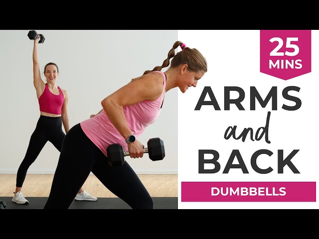 25-Minute BACK + ARMS Workout with Dumbbells (Build BACK Strength