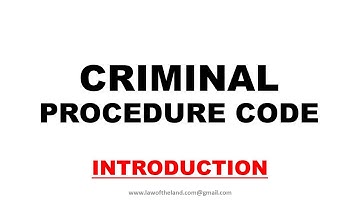 Introduction CrPC I Procedural Criminal Law I Scope and Applicability I Territorial Scope I