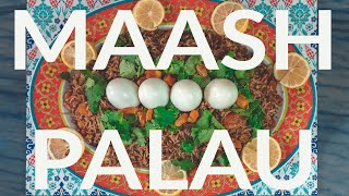 Rice & Mung Beans with Dried Fruit & Eggs | Maash Palau | A Unique Dish of Afghanistan #vegetarian