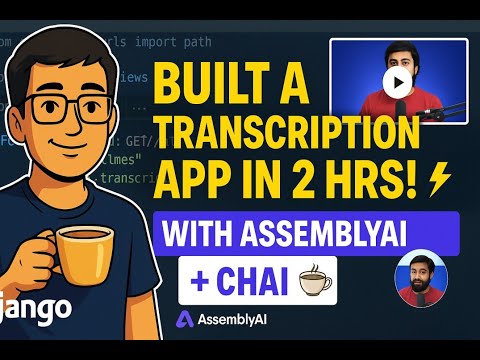 Built Video Transcription App in 2 hours while sipping chai