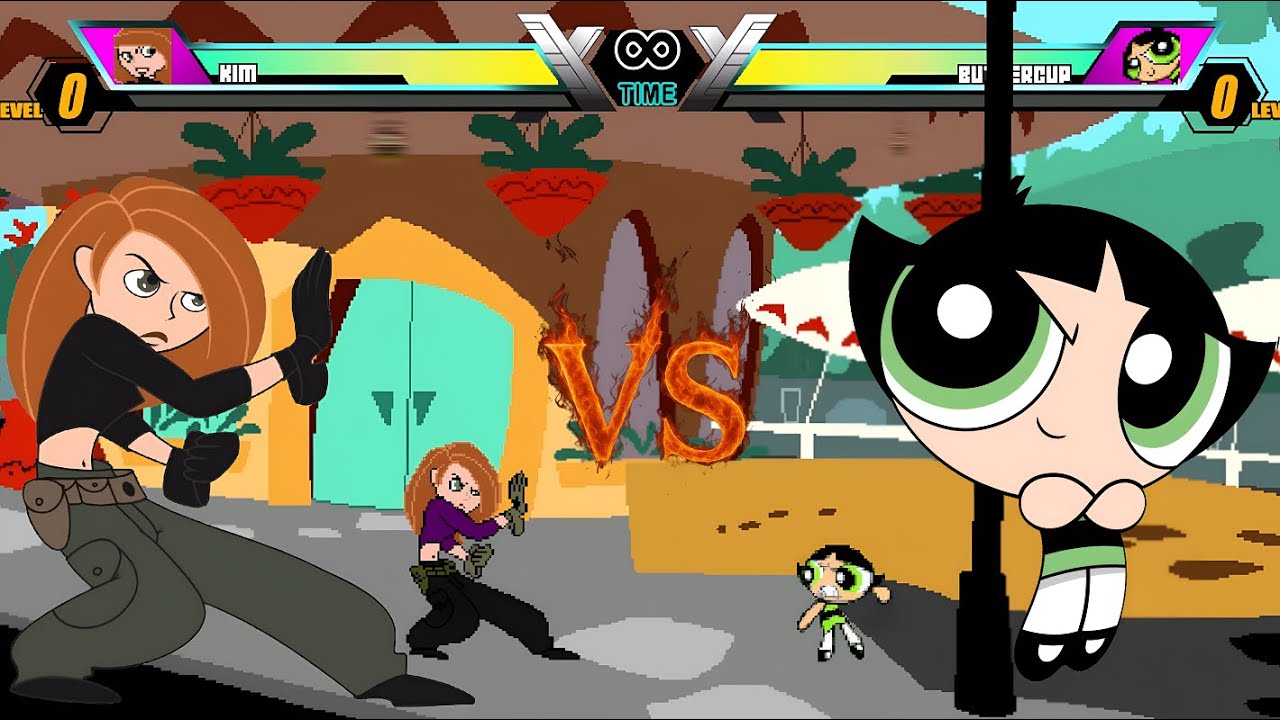 KİM POSSİBLE vs BUTTERCUP - The most epic fight ever!🔥| Mugen