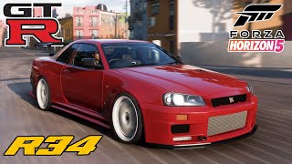 Forza Horizon 5 - ตำนานเส้นขอบฟ้าแต่เป็นสีแดงไม่ใช่สีฟ้า? (Nissan Skyline GT-R(R34) V-Spec II)