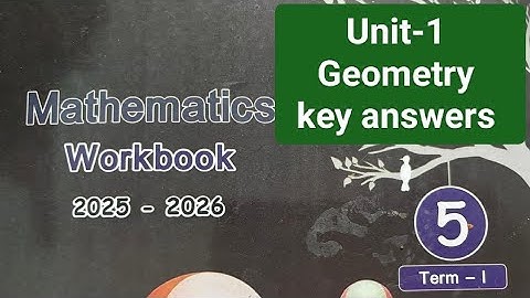 5th std term-1 Maths unit-1 Geometry key answers…. 2025-26