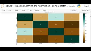 Machine Learning and Analytics on Rolling Coaster Data