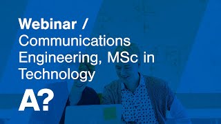 Webinar | Communications Engineering