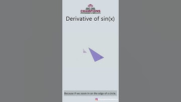 Animated Proof of Derivatives of Sin(x) #MathAnimation #Trigonometry #ChampionsAcademy #EasyLearning
