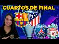 REACCIÓN CHAMPIONS LEAGUE - Cuartos de Final IDA 🔴EN VIVO