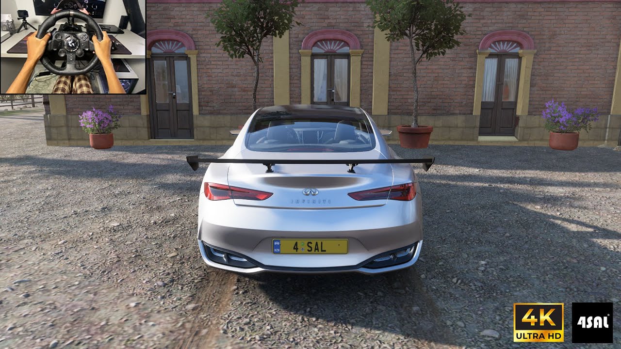 Realistic INFINITI Q60 (700HP) + G923 steering wheel| Forza Horizon 5 gameplay