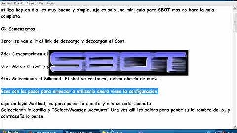 Mini guia SBOT   Part 1