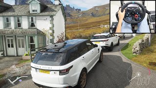 Land Rover Range Rover & Range Rover Velar - Forza Horizon 4 | Logitech g29 gameplay